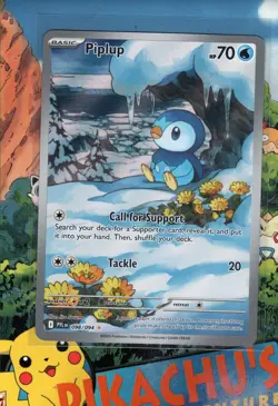 Pokemon TCG Phantasmal Flames Piplup 098/094 Illustration Rare NM/M - Image 1