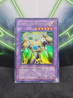 Yugioh Elemental Hero Thunder Giant TLM-EN036 Ultra Rare LP - Image 1