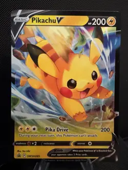Pokemon TCG Pikachu V SWSH285 Black Star Promo Sword & Shield NM - Image 1