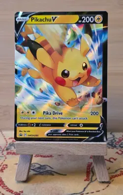 Pikachu V SWSH285 SWSH Black Star Promo Pokemon TCG Card - Image 1