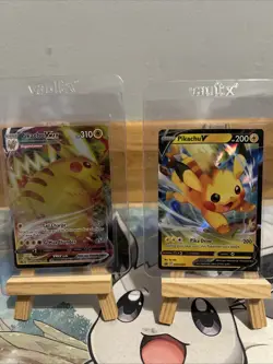 Pokemon TCG Pikachu V (OC) & VMAX Black Star Promo - SWSH285 & SWSH286 - Image 1