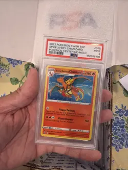 PSA 9 MINT Special Delivery Charizard SWSH075 HOLO PROMO Pokemon Card 318 - Image 2