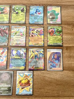 Pokemon Card Bundle 17 V EX Full Art Holo Rare Job Lot Collection Mixed Bundle - Image 2