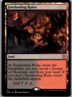 Foreboding Ruins R Commander: Dominaria United 211 NM Normal - Image 1