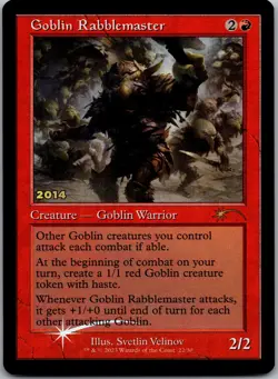 Goblin Rabblemaster P 30th Anniversary Promos 22 NM Foil - Image 1