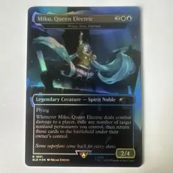 MTG Miku, Queen Electric - Brago, King Eternal RAINBOW FOIL Secret Lair 1601 NM - Image 1