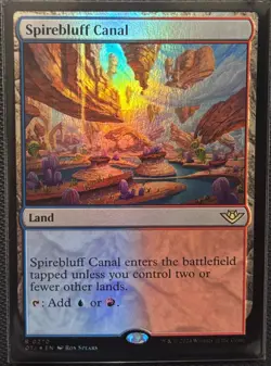 MTG Outlaws of Thunder Junction Spirebluff Canal Foil (Rare) - Image 1