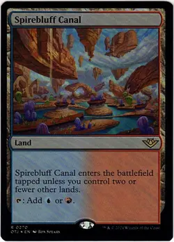 MTG Outlaws of Thunder Junction Spirebluff Canal Foil (Rare) - Image 2