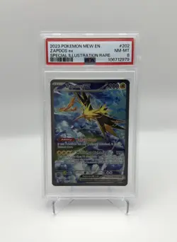 Zapdos EX 202/165 - Pokemon TCG - SV 151 - Special Illustration Rare - PSA 8 - Image 1