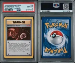 Pokemon Mysterious Fossil 1999-2000 Copyright Fossil Unlim #62 PSA 10 Gem Mint - Image 3