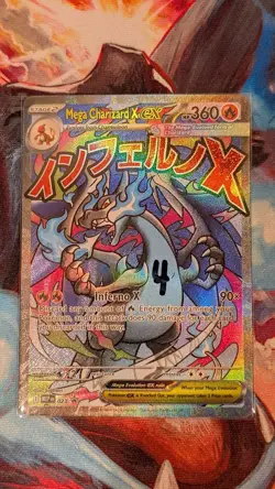 Pokemon TCG Mega Charizard X ex 023 Black Star Promo Holo Mega Evolution Promos - Image 2