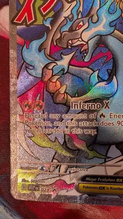 Pokemon TCG Mega Charizard X ex 023 Black Star Promo Holo Mega Evolution Promos - Image 4