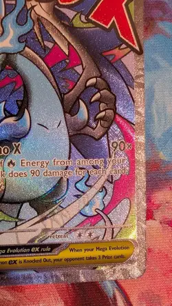 Pokemon TCG Mega Charizard X ex 023 Black Star Promo Holo Mega Evolution Promos - Image 5