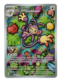Pokemon TCG Ambipom 107/094 Me02: Phantasmal Flames Holo - Image 1