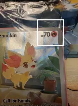 Fennekin 080 (Pokemon Center Stamp - Sealed) - Chaos Rising ETB Promo * Dinged* - Image 2
