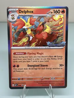 Pokemon TCG Chaos Rising Stamped Delphox 074 Promo Holo Near Mint English - Image 1