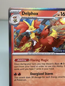 Pokemon TCG Chaos Rising Stamped Delphox 074 Promo Holo Near Mint English - Image 2