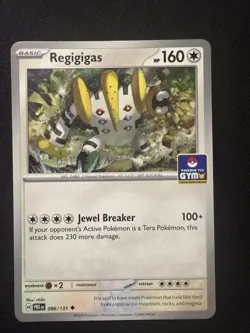 Regigigas Stamped Asia Exclusive Gym Promo 086/131 Pokemon TCG NM - Image 1