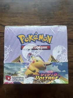 Pokemon Sword and Shield Vivid Voltage Booster Box FACTORY SEALED 820650827495 - Image 1