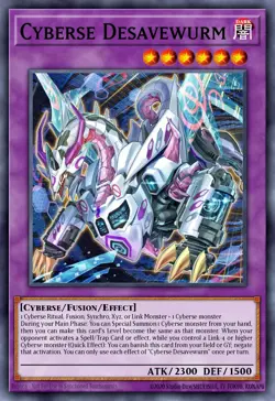 Cyberse Desavewurm MP24-EN195 1st ED Yu-Gi-Oh! ULTRA RARE - Image 1