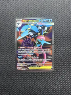 Mega Greninja ex 100/086 Ultra Rare English Pokemon TCG Chaos Rising NM - Image 1