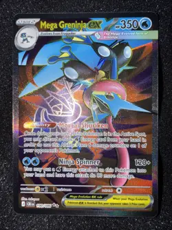 Mega Greninja ex 100/086 Ultra Rare Full Art (FA) - Pokemon TCG Chaos Rising NM - Image 1