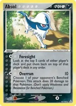 Absol 18/110 Rare Holon Phantoms Pokemon Card - Image 1