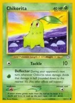 Chikorita 53/111 Common Neo Genesis Pokemon Card - Image 1