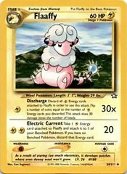 Flaaffy 34/111 Uncommon Neo Genesis Pokemon Card - Image 1