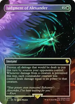Judgment of Alexander Foil Borderless Final Fantasy MTG NM - Image 1