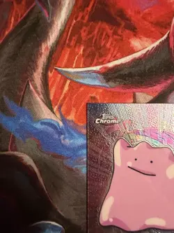 Ditto 2000 Topps Chrome Pokemon TV Animation Edition Series 2 Foil #132 LP - Image 2