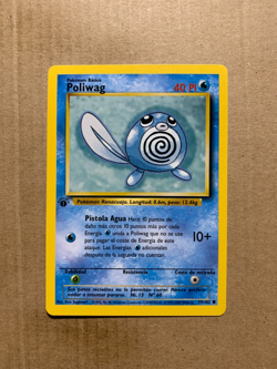 1st Edition SPANISH Poliwag 59/102 Base Set - Common Pokemon Card - NM/Mint - Image 1