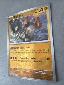 Pokemon TCG * 082/159 Regirock Rare* SV Journey Together REVERSE HOLO * NM - Image 2