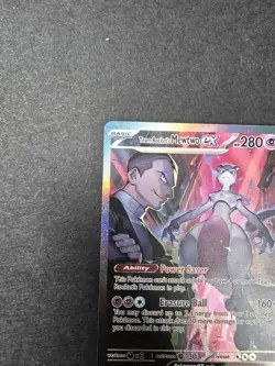 Pokemon TCG Destined Rivals Team Rocket's Mewtwo EX SIR 231/182 MINT CONDITION - Image 5