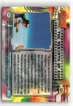 The Rebirth of Ash Pokemon Topps Mewtwo Strikes Back #38 - Image 2