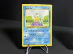 Pokemon TCG Base Set Unlimited Evolution Line Squirtle Wartortle Blastoise MP - Image 2