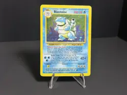 Pokemon TCG Base Set Unlimited Evolution Line Squirtle Wartortle Blastoise MP - Image 4