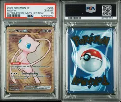 2023 Pokemon Scarlet & Violet English 151 UPC Gold Metal: Mew Ex #205 PSA 10 - Image 3