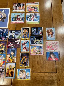 RESERVED - Set of Cards and Postcards Saint Seiya X 1999 Lodoss War others - Image 2