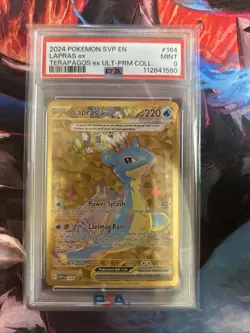 Pokemon TCG Lapras EX Ult PRM Collection Promo Card #164 PSA 9 Mint - Image 1