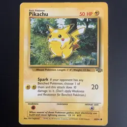 Original Rare Pikachu 1995 Pokemon Card First Base Set, Mint Condition (Jungle) - Image 1