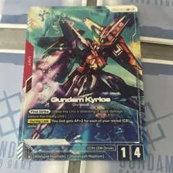 Gundam Card Game Phantom Aria Gundam Kyrios GD04-034 LR+ Alternate Alt Art NM - Image 1