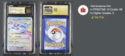 *POP 68* CGC Pristine 10 - 2025 Pokemon Prismatic Evolutions Glaceon ex #026 - Image 3