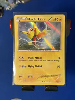 Pokemon Pikachu Libre (30 - Holo) 30/30 XY Trainer Kit: Pikachu Libre & Suicune - Image 1