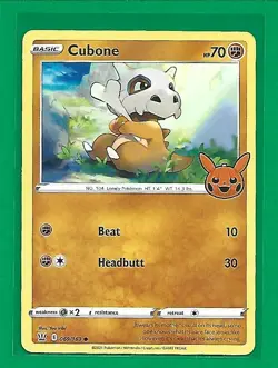 Pokemon TCG Halloween Trick Or Trade Cubone #69/163 Common - Image 1