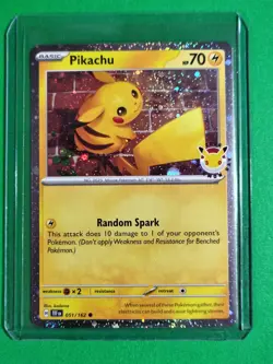 Pikachu (Pokemon Day 2026) 051/162 30th Anniversary Cosmos Holo - Image 1