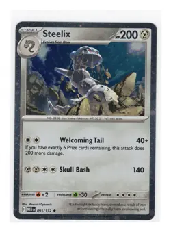 Pokemon TCG Steelix 093/132 Cosmos Holo Promo Mega Evolution NM/M - Image 1