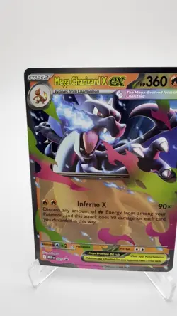 2026 Pokemon Mega Charizard X Ex 29 Mega Evolution Black Star Promo Art Rare 002 - Image 2
