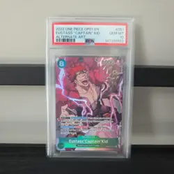 Pre-errata 2022 One Piece Eustass "Captain" Kid OP01-051 Alternate Art PSA 10 - Image 1
