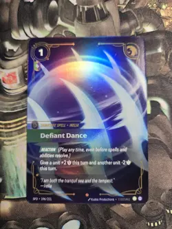 Riftbound Card | Defiant Dance 196/221 | Spiritforged (SFD) - Image 1